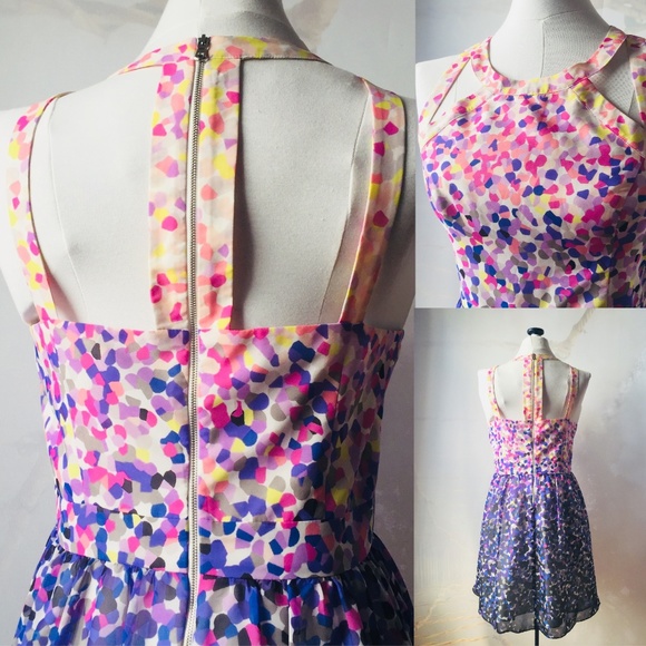 Guess Dresses & Skirts - Guess fit & flare pastel dots dress